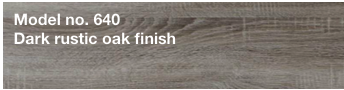 Dark Rustic Oak Finish